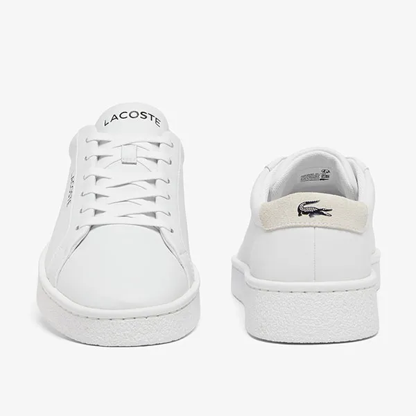 Giày Thể Thao Nam Lacoste Courtderby Leather Sneakers 49CMA0043 21G Màu Trắng Size 40