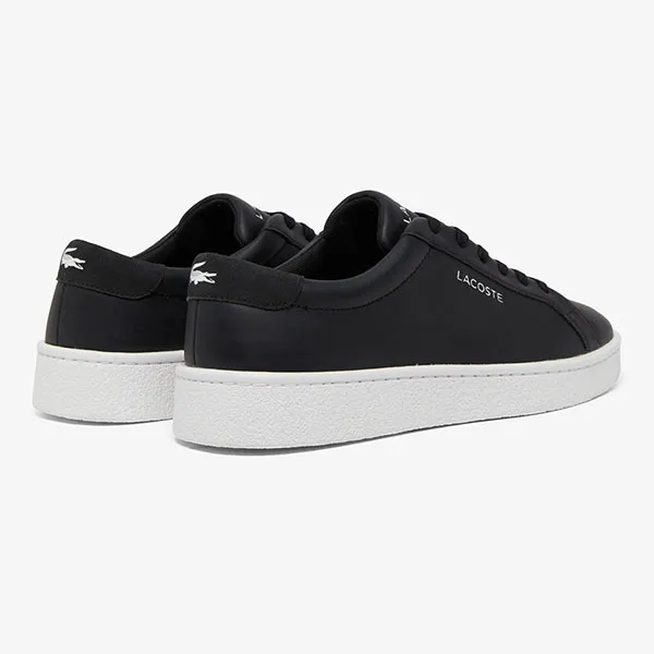Giày Thể Thao Nam Lacoste Courtderby Leather Sneakers 49CMA0043 312 Màu Đen Size 41