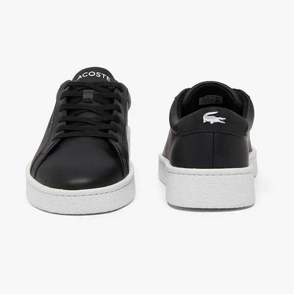 Giày Thể Thao Nam Lacoste Courtderby Leather Sneakers 49CMA0043 312 Màu Đen Size 41