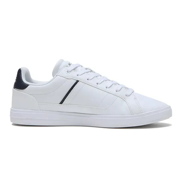 Giày Thể Thao Nam Lacoste Men's Europa Pro Leather Sneakers White/Navy 745SMA0116042 Màu Trắng Size 40