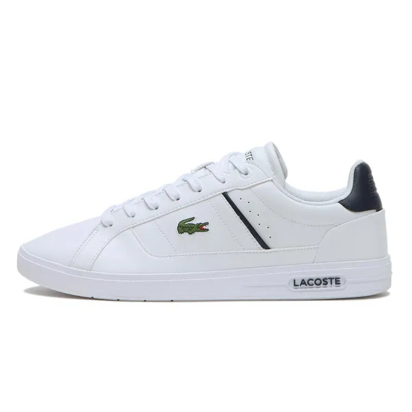 Giày Thể Thao Nam Lacoste Men's Europa Pro Leather Sneakers White/Navy 745SMA0116042 Màu Trắng Size 40
