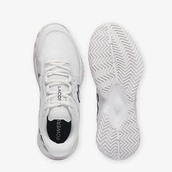 Giày Tennis/Pickleball Nam Lacoste Men's Power Serve Padel Shoes 49SMA0097 Màu Trắng Size 44