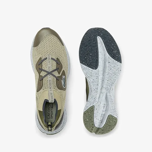 Giày Thể Thao Nam Lacoste Run Spin Eco 43SMA0016 Màu Be