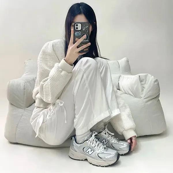Giày Thể Thao New Balance 530 GS Steel Grey GR530KA Màu Xám Size 36