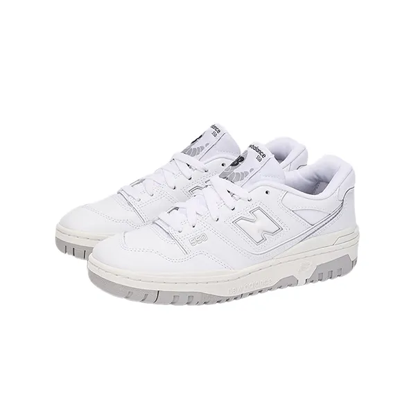 Giày Thể Thao New Balance 550 White Grey (GS) GSB550PB Màu Xám Trắng Size 38.5