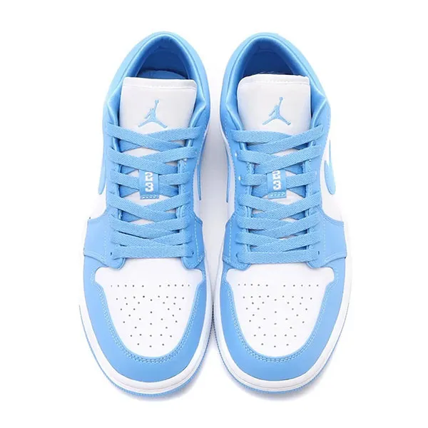 Giày Thể Thao Nike Air Jordan 1 Low UNC AO9944 441 Màu Trắng Phối Xanh Size 37.5