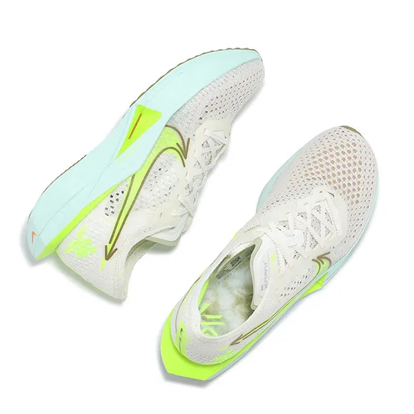 Giày Thể Thao Nike ZoomX Vaporfly Next% 3 ‘Sail Glacier Blue Volt’ HQ3464-143 Màu Trắng Size 38.5