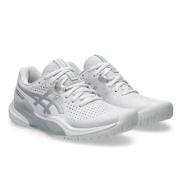 Giày Thể Thao Pickleball Asics Gel Challenger 15 White Pure Silver 1042A294-101 Màu Trắng/Bạc Size 37.5