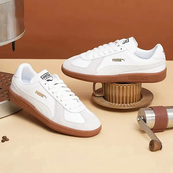 Giày Thể Thao Puma Army Trainer 386607-05 Màu Trắng/Xám Size 42