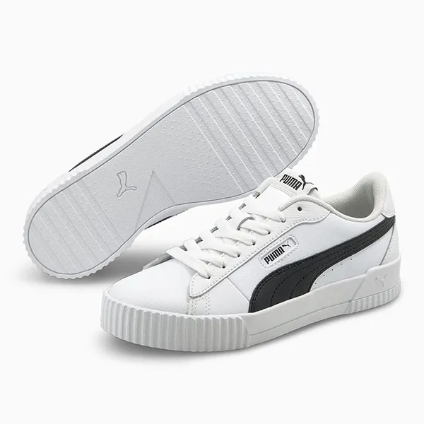 Giày Thể Thao Puma WMNS Carina Crew White Black 374903-05 Màu Trắng Size 36