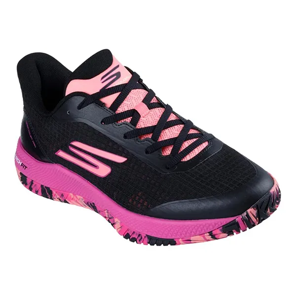 Giày Thể Thao Skechers Viper Court Pro ‘Black Pink’ 246069-BKHP Màu Đen Size 36