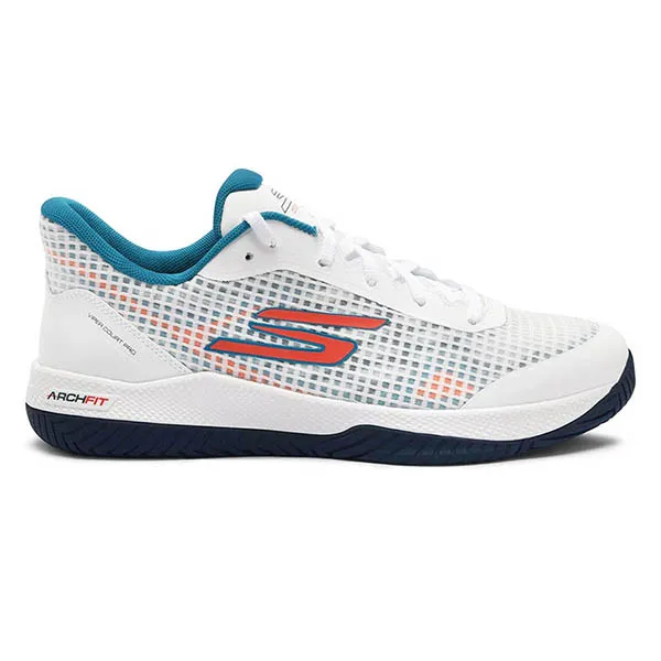 Giày Thể Thao Skechers Viper Court Pro 246069C-WTQ Màu Trắng - Xanh Size 39.5