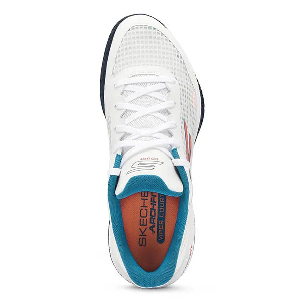 Giày Thể Thao Skechers Viper Court Pro 246069C-WTQ Màu Trắng - Xanh Size 39.5