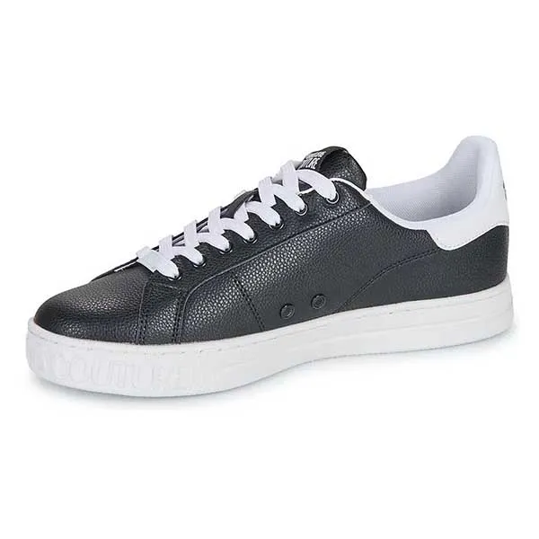 Giày Thể Thao Versace Leather YA3SK1 Black/White Shoes Màu Đen - Trắng Size 39
