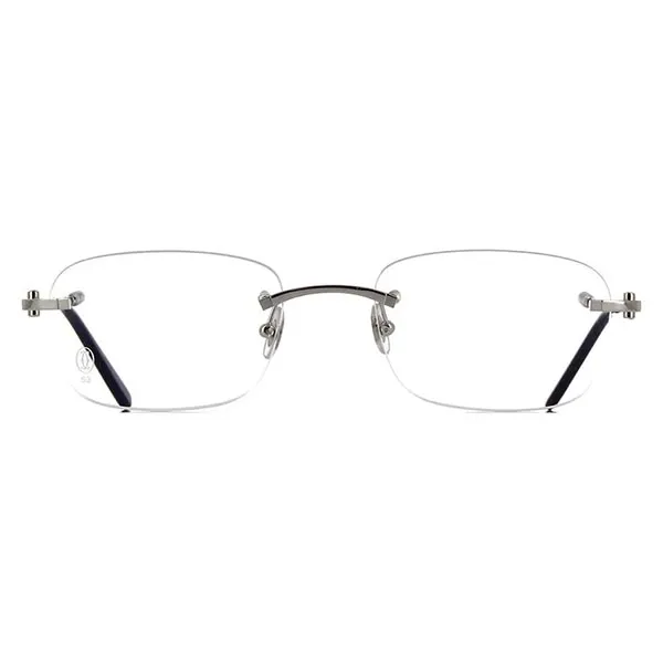 Gọng Kính Unisex Cartier CT0050O 002 Silver Màu Bạc