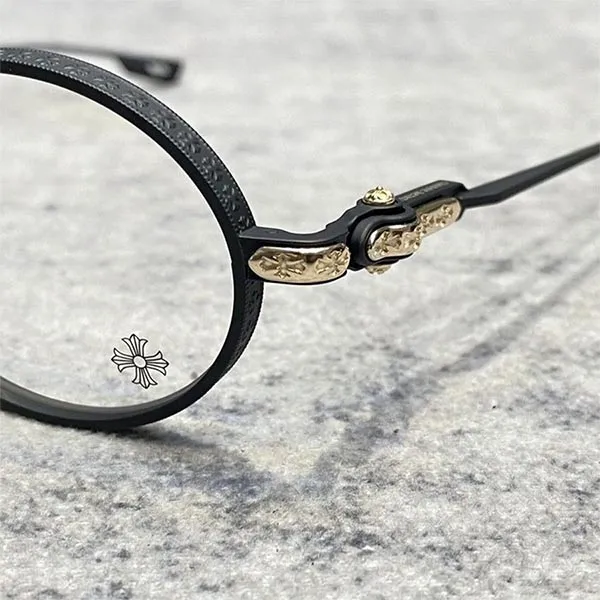 Gọng Kính Chrome Hearts Matte Black 18KGP Eyeglasses Màu Xám