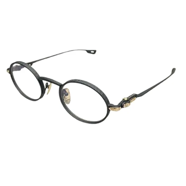 Gọng Kính Chrome Hearts Matte Black 18KGP Eyeglasses Màu Xám