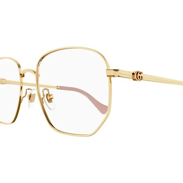 Gọng Kính Gucci Metal Eyeglasses GG1420OK 003 Màu Vàng Gold