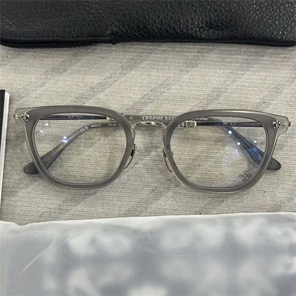 Gọng Kính Nam Chrome Hearts Strapadictome Matte Graphite/SS Eyeglasses Màu Bạc