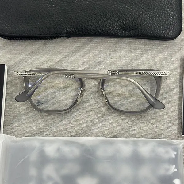 Gọng Kính Nam Chrome Hearts Strapadictome Matte Graphite/SS Eyeglasses Màu Bạc