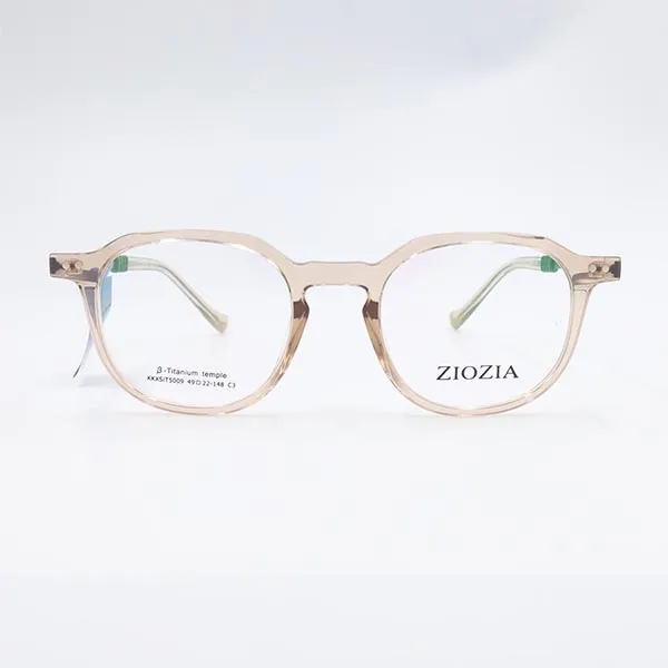 Gọng Kính Nam Ziozia KKXSiT5009 C3 Màu Nâu Nhạt