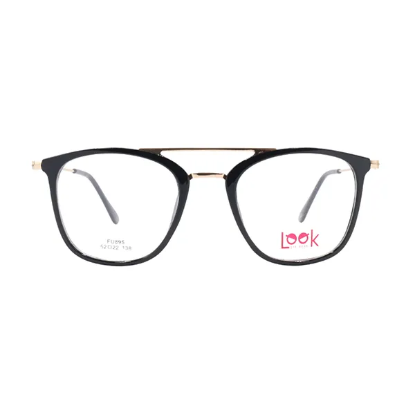 Gọng Kính Nữ Look LK835133XF C1 Màu Đen Vàng
