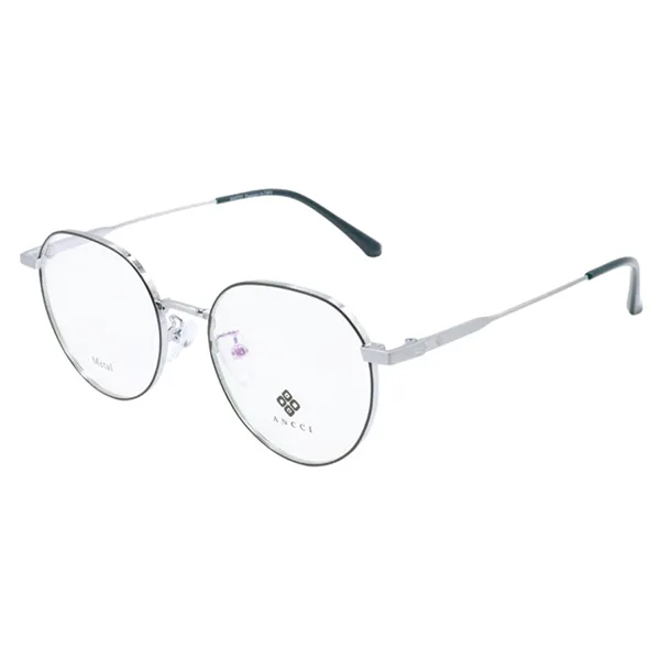 Gọng Kính Unisex Ancci AC34221 C4 Màu Đen - Bạc