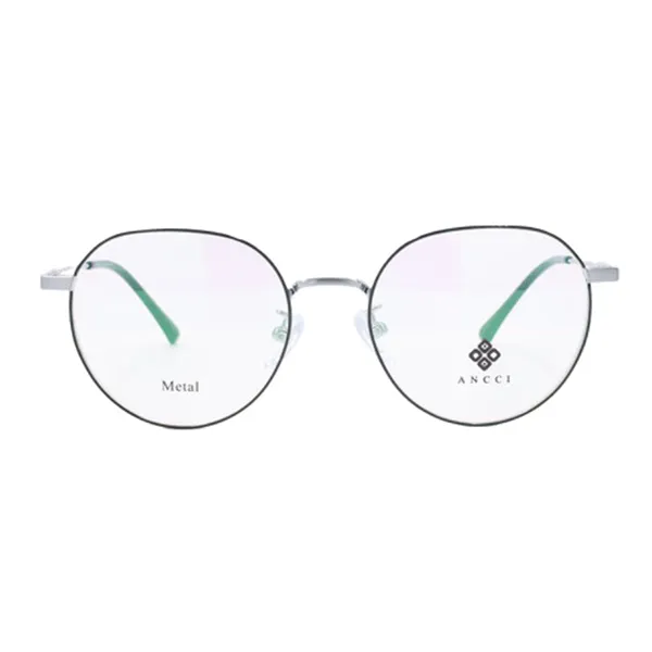 Gọng Kính Unisex Ancci AC34221 C4 Màu Đen - Bạc