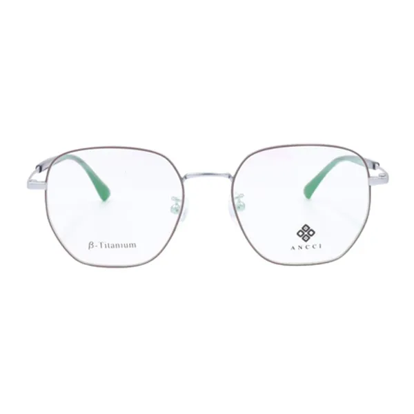Gọng Kính Unisex Ancci AC34245 C3 Màu Bạc/Đen