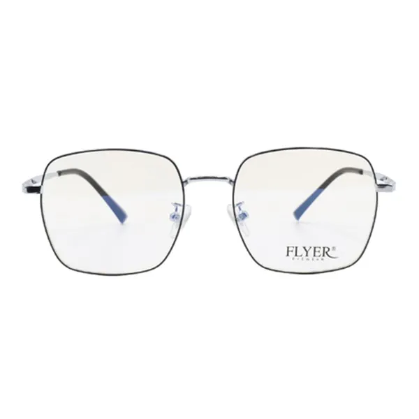 Gọng Kính Unisex Flyer F32205_C3.C Màu Đen - Bạc