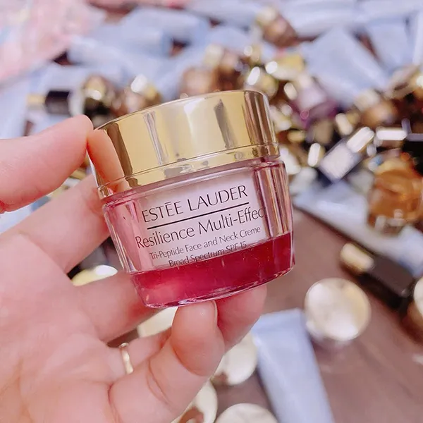 Kem Dưỡng Estée Lauder Hỗ Trợ Nâng Cơ Săn Chắc Da Mặt Và Cổ Resilience Lift SPF 15 15ml (Không Hộp)