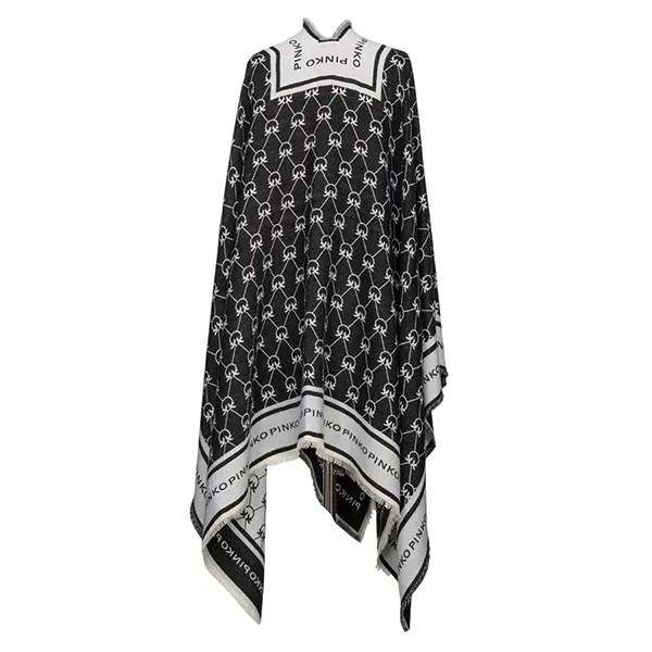 Khăn Choàng Nữ Pinko Jacquard Effect Stole 1G207AA0CJ Màu Đen