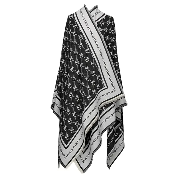 Khăn Choàng Nữ Pinko Jacquard Effect Stole 1G207AA0CJ Màu Đen