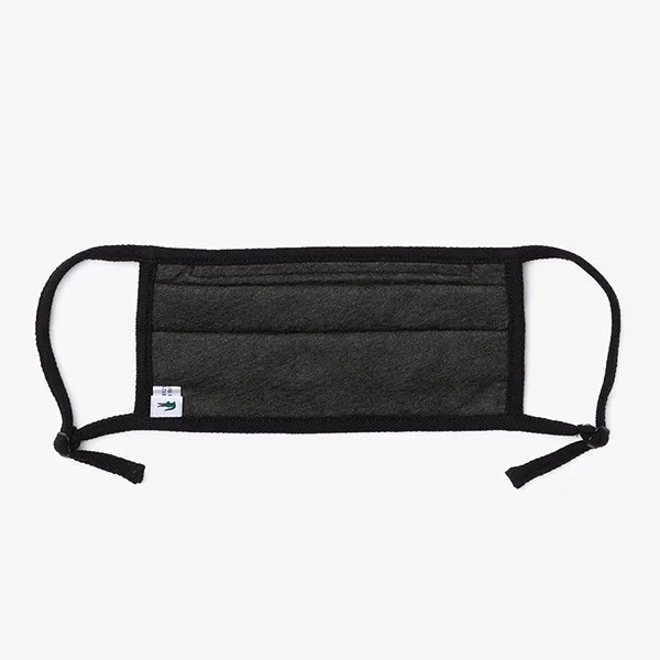 Khẩu Trang Lacoste L.12.12 Adjustable Print Cotton Covering Face Mask Màu Đen