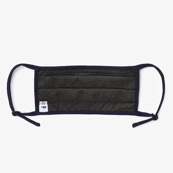 Khẩu Trang Lacoste L.12.12 Printed Face Mask RF6764 QRN Màu Xanh Navy
