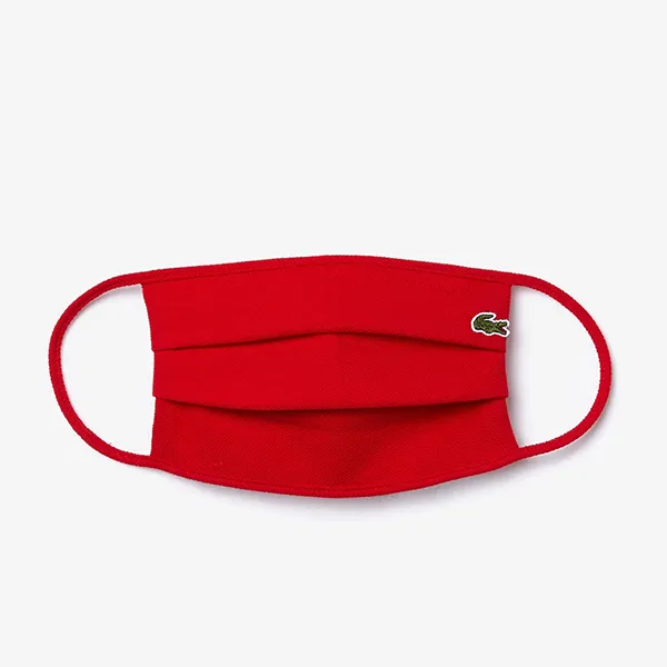 Khẩu Trang Lacoste Unisex L.12.12 Cotton Pique' Face Protection Mask RF6002 240 Màu Đỏ
