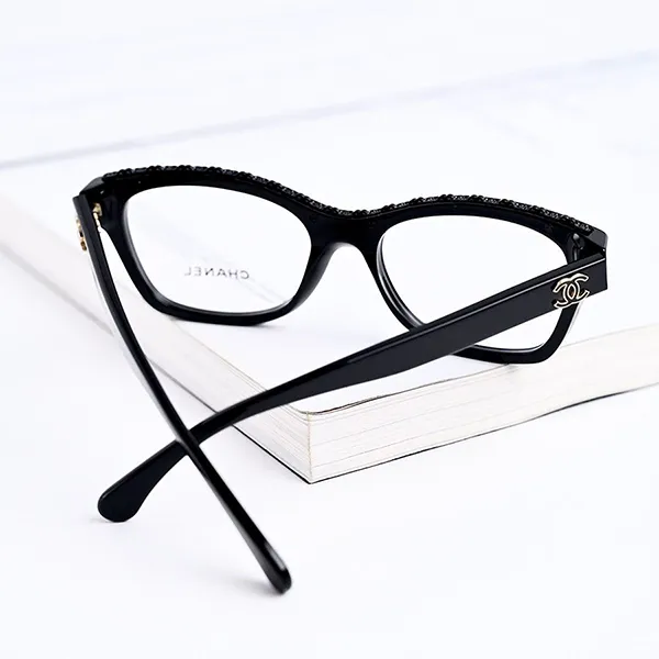 Kính Mắt Cận Nữ Chanel 0CH3482 C888 Black Eyeglasses Màu Đen