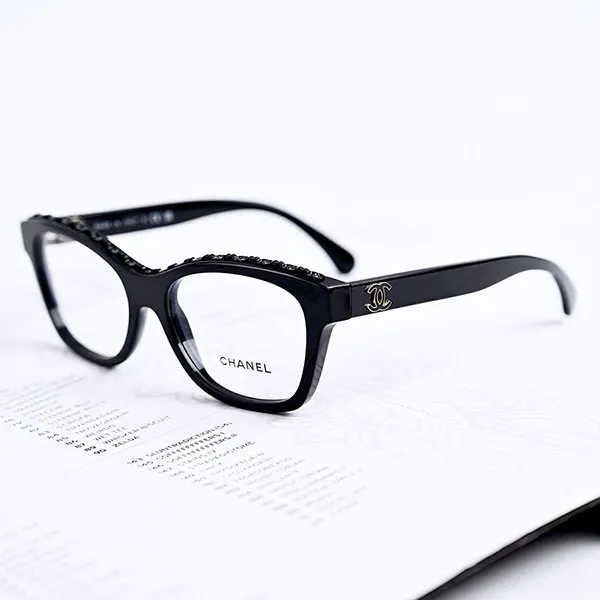 Kính Mắt Cận Nữ Chanel 0CH3482 C888 Black Eyeglasses Màu Đen