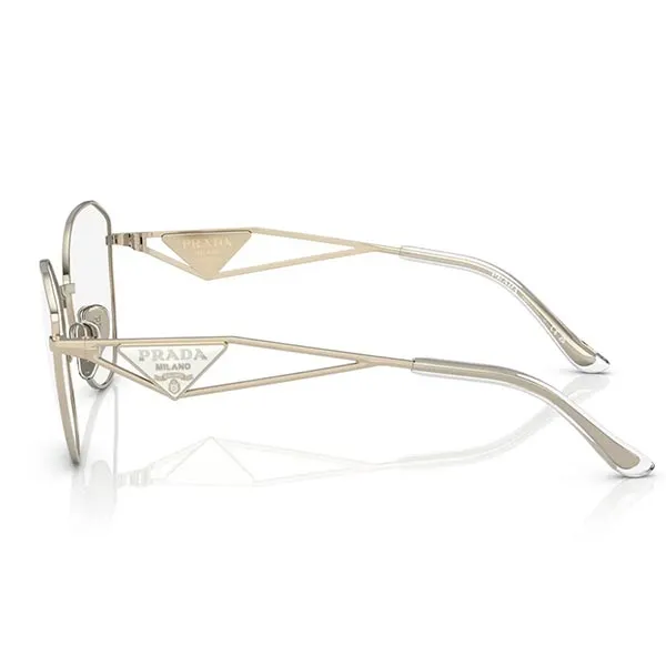 Kính Mắt Cận Prada Eyeglasses 0PR 52ZV ZVN1O1 Pale Gold Màu Vàng Gold
