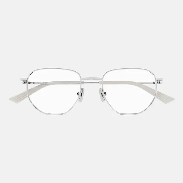 Kính Mắt Cận Unisex Bottega Veneta BV1301O 002 Eyeglasses Màu Bạc