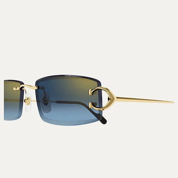 Kính Mát Cartier Sunglasses CT0465S 002 Màu Xanh - Vàng