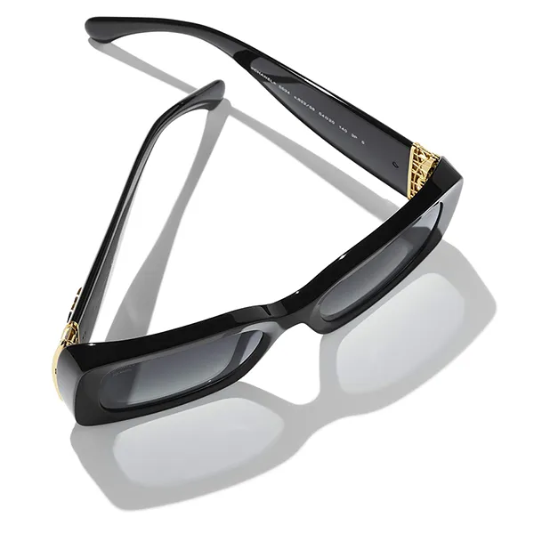 Kính Mát Chanel 0CH5534 C622S8 Black Sunglasses Màu Đen