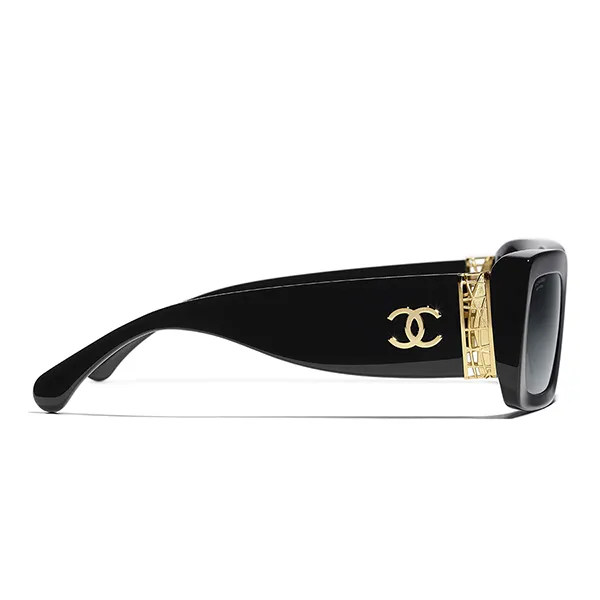 Kính Mát Chanel 0CH5534 C622S8 Black Sunglasses Màu Đen