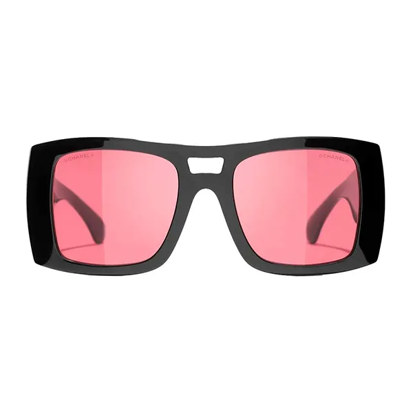 Kính Mát Chanel 0CH5539 1231D7 Sunglasses Square Màu Hồng Đen