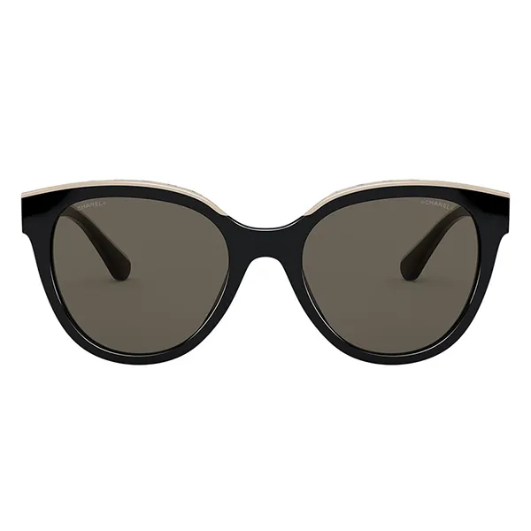 Kính Mát Nữ Chanel Pantos Sunglasses 0CH5414 C534/3 Màu Đen Nâu