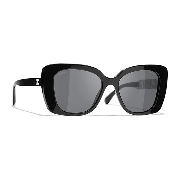 Kính Mát Chanel Sunglasses CH5422B 1026/S4 53-17 Màu Xám/Đen