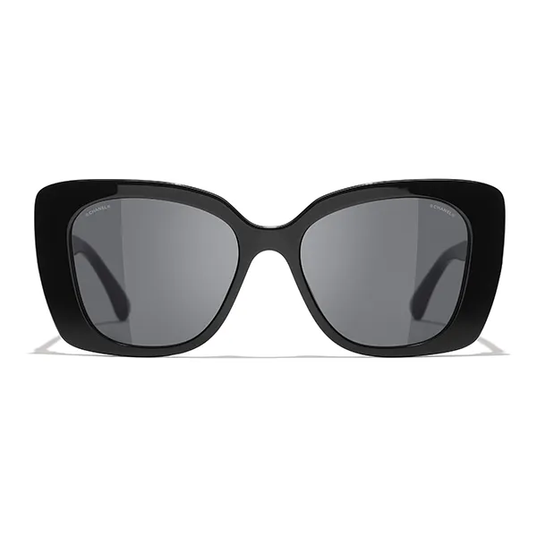 Kính Mát Chanel Sunglasses CH5422B 1026/S4 53-17 Màu Xám/Đen