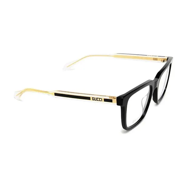 Kính Mắt Cận Gucci Eyewear Glasses Black GG0560ON-005 Màu Đen Vàng