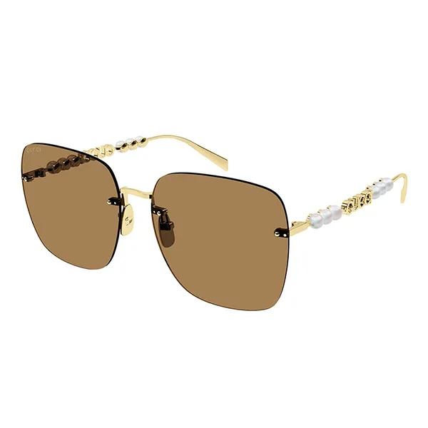 Kính Mát Gucci Sunglass GG1923SA 003 Màu Nâu/Vàng Gold