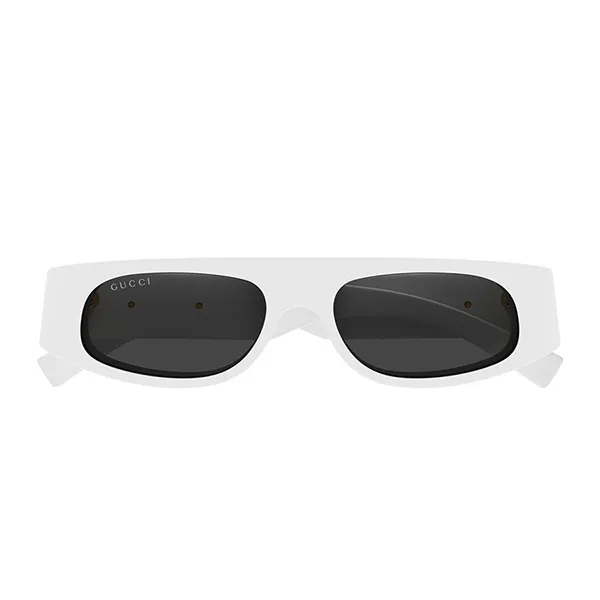 Kính Mát Gucci Sunglasses White Geometric GG1771S 002 Màu Trắng/Xám